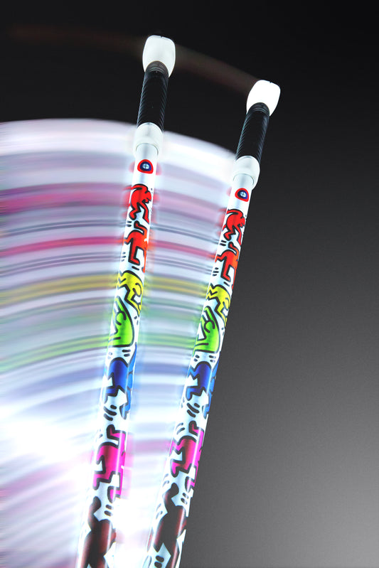 Keith Haring Dancing Men Pole